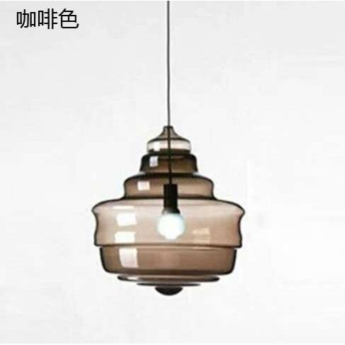 北欧吊灯餐厅玻璃现代简约欧式创意楼梯卧室酒吧台店铺工业风灯具