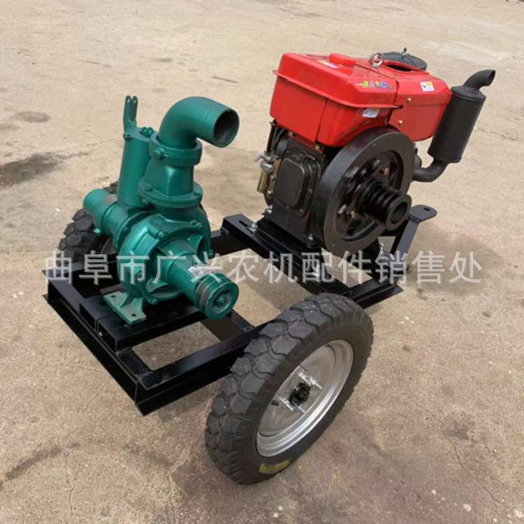 柴油3寸压井离心式水泵排水灌溉抽水机8马力手摇启动质量保障