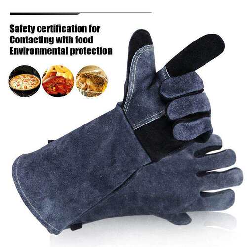 932F Heat Resistant BBQ Gloves Oven Fireplace Welding Gloves