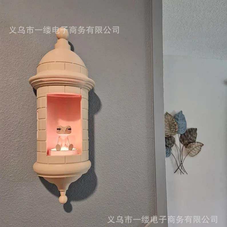 跨境新款Printed Lamp with LED LED青蛙壁灯