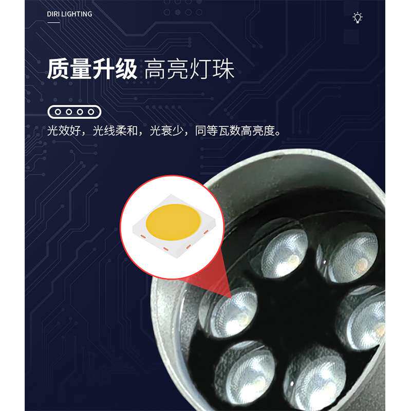 亮化工程照树灯外壳 圆形投光投射灯套件 树桩灯插地灯聚光灯