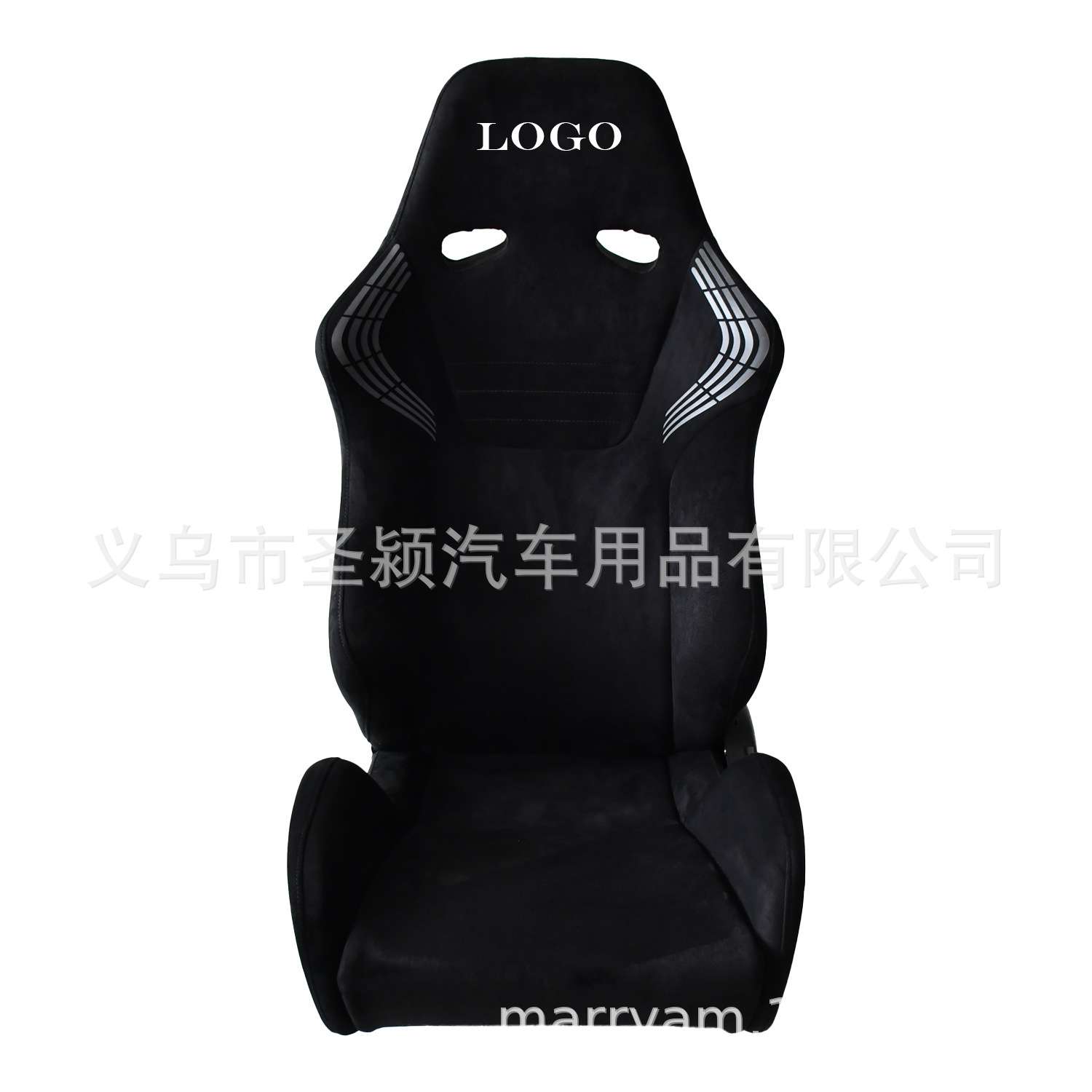 热销外贸赛车座椅 皮革绒皮材质 玻璃钢双滑轨 快速安装设计