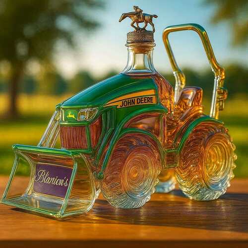 跨境新品 John Deere Tractor Whisky Bottle 有趣的威士忌酒瓶