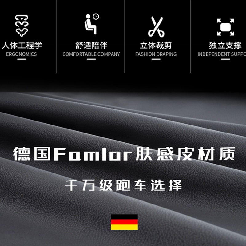 适用于奥迪汽车头枕车用高配A3A4LA5A6LQ3Q5Q7腰靠枕护颈枕头一对