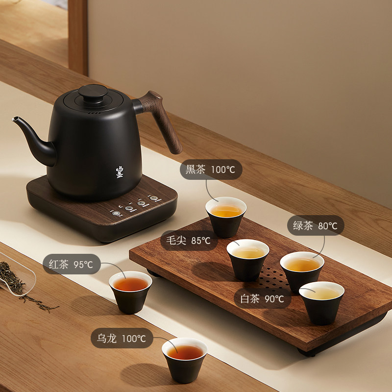鸣盏全自动上水壶电热烧水壶恒温壶泡茶专用智能家用不锈钢茶艺壶