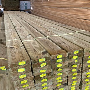 户外防腐木地板芬兰木吊车支腿铁路工地桥梁矿用设备木方红松室外