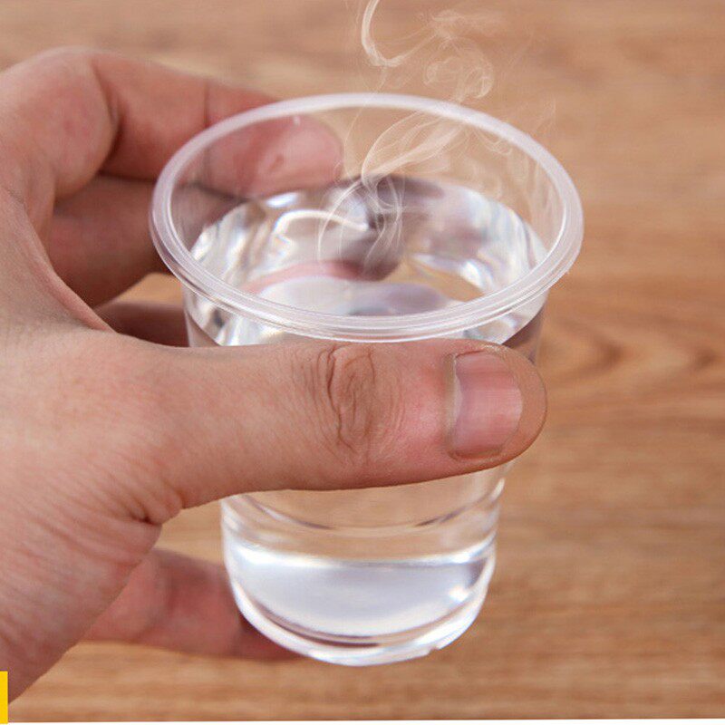 一次性杯子塑料杯透明杯水杯硬杯整箱1000只装加厚家用胶杯航空杯