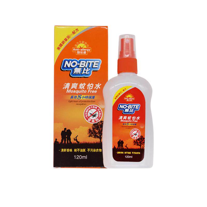 香港购NO BITE无比清爽蚊怕水驱蚊喷雾清新香味温和驱蚊水不油腻