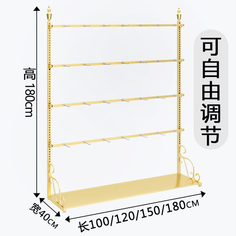 服装店袜子架子展示架调节升降上墙内裤短裤丝袜裤袜盒装饰品货架