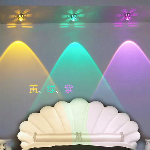 LED背景墙射灯筒灯 电视嵌入式灯沙发床头照画灯创意3W客厅天花灯