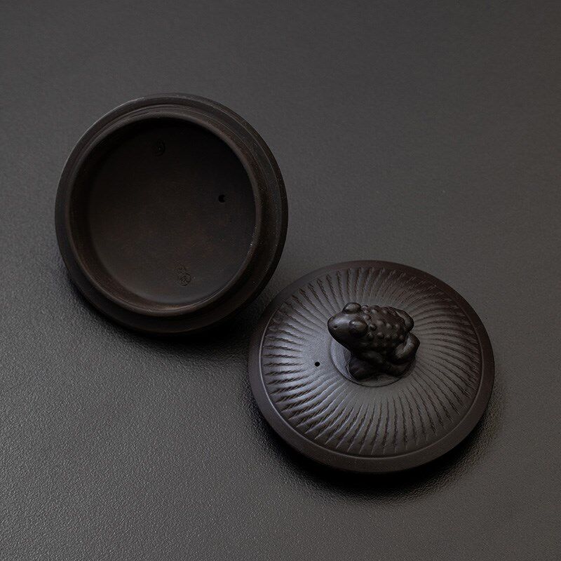 一个的价格家用紫砂壶盖子紫陶可养金蟾西施跳刀茶具配件单品