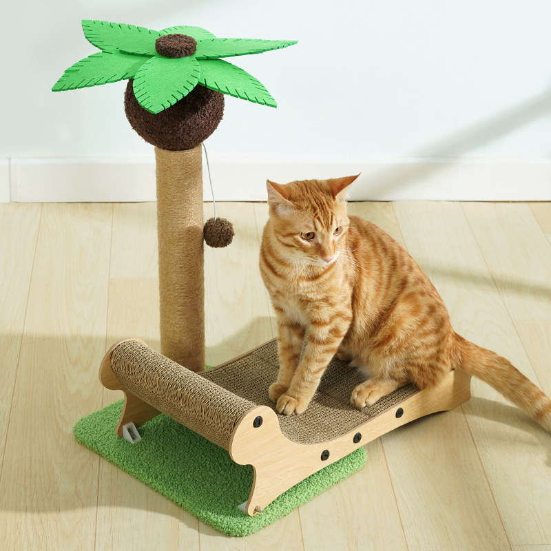 沙滩椅猫抓板耐磨不易掉屑猫窝猫爬架一体剑麻猫爪板耐抓猫咪玩具