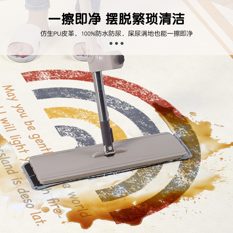 宝宝爬行垫防水防摔隔尿地垫婴儿客厅折叠爬爬垫儿童房阅读区地毯