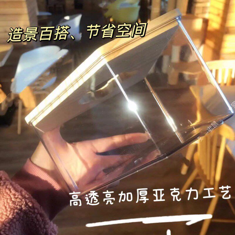 Diy仓鼠厕所浴房金丝熊浴室用品亚克力全透明大号两用洗澡浴沙盆图片