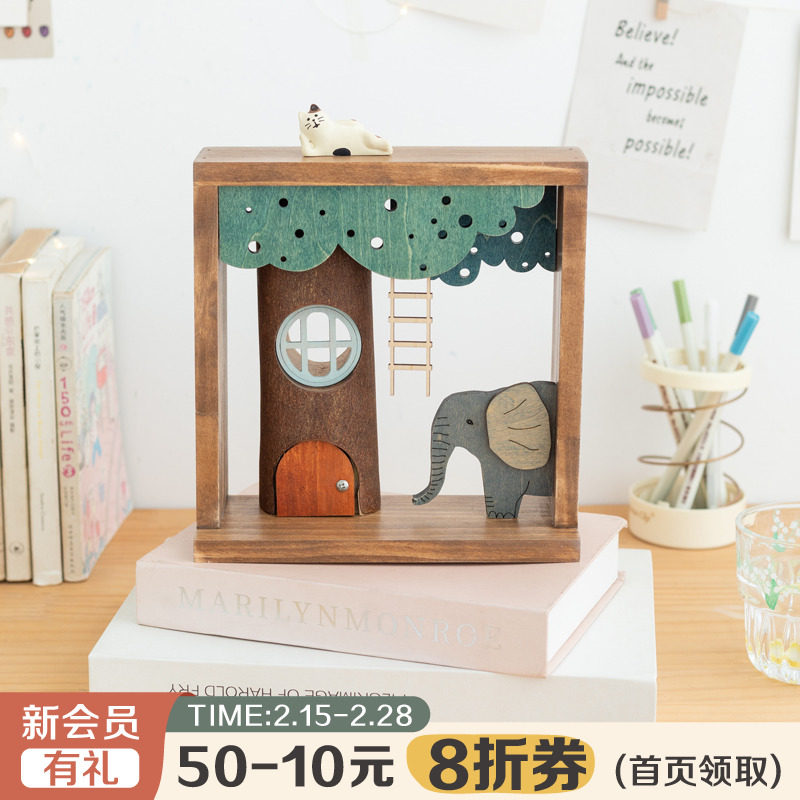 阿楹 立体高级实木床头挂画遮丑布置幼儿园童装店儿童房墙面装饰