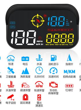 适用於标致308 408 508 4008 5008 3008带电子狗语音擡头显示器