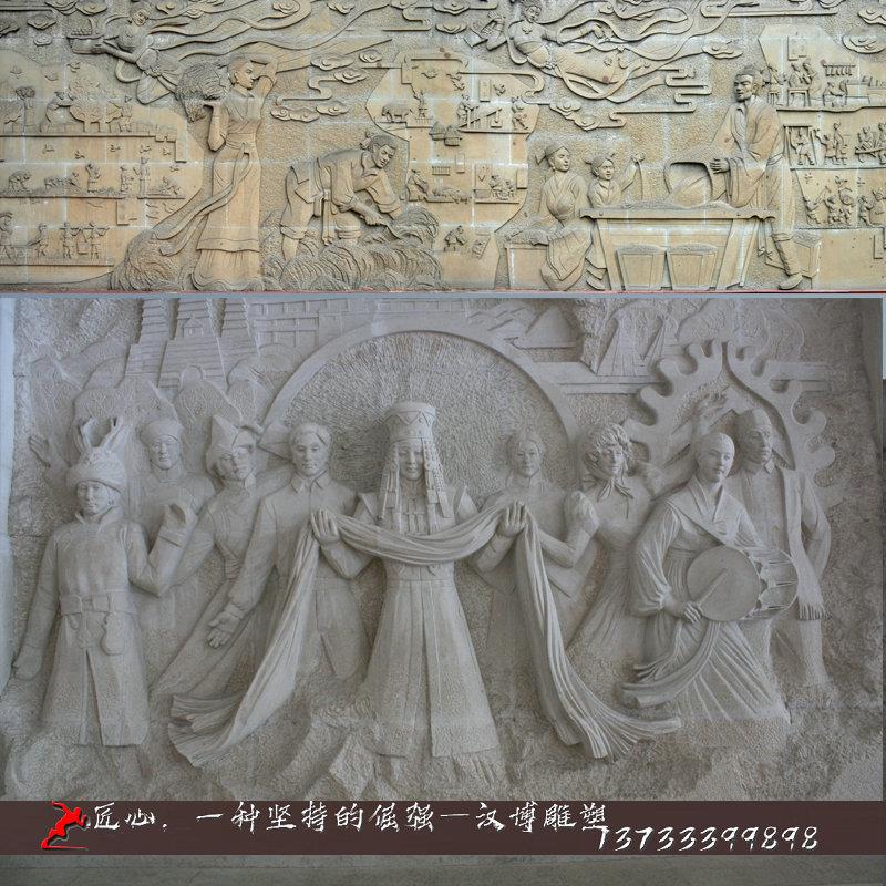 玻璃钢仿铜红军革命八路军纪念馆抗战人物浮雕像定制户外大型景观