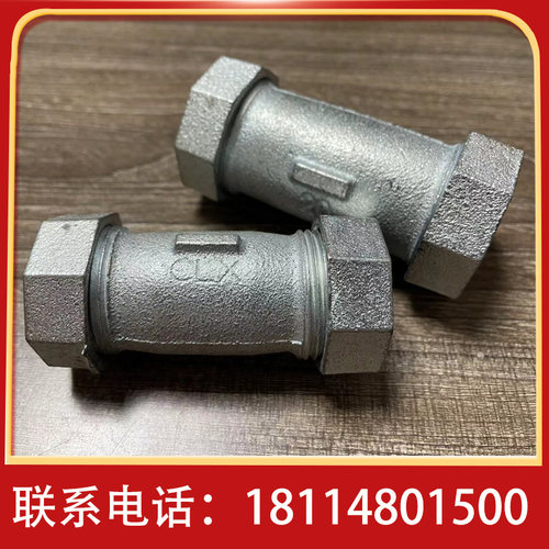 镀锌快接头铁镀锌管水管补漏器铁管镀锌快速接头活接头直插伸缩节