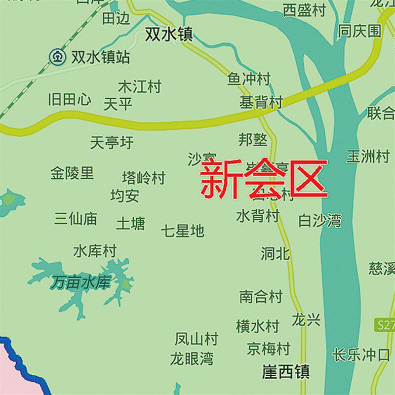 2026新款江门市地图客厅办公室挂图高清防水墙壁装饰实物推荐定制