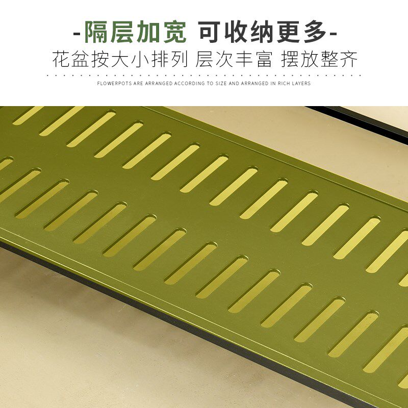 花架阳台家用多层花盆架可移动带轮置物架多肉绿萝层架庭院大容量