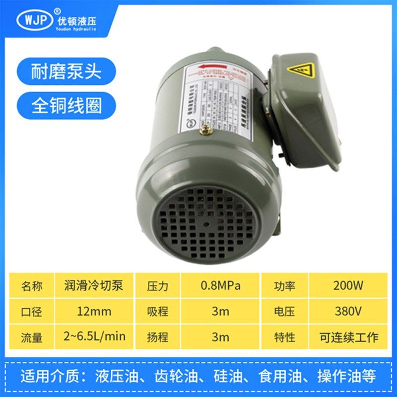 220V润滑泵三角摆线泵机床工业润滑泵TOP-12A 电动抽油泵维良泵