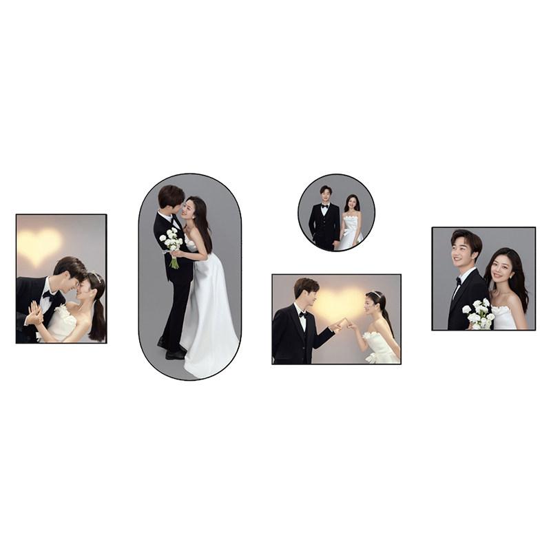 高级感相框挂墙组合定制婚纱照全家福结婚照洗照片打印相片加裱框