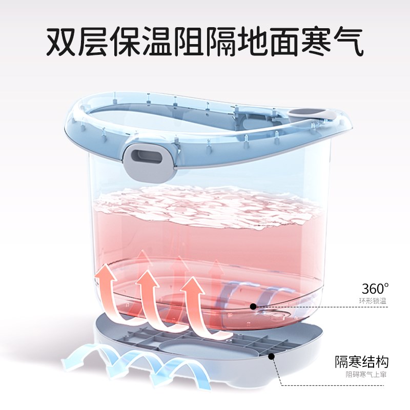 欧孕儿童洗澡桶浴桶冬天宝宝家用泡澡桶浴缸大号可坐小孩澡盆浴盆