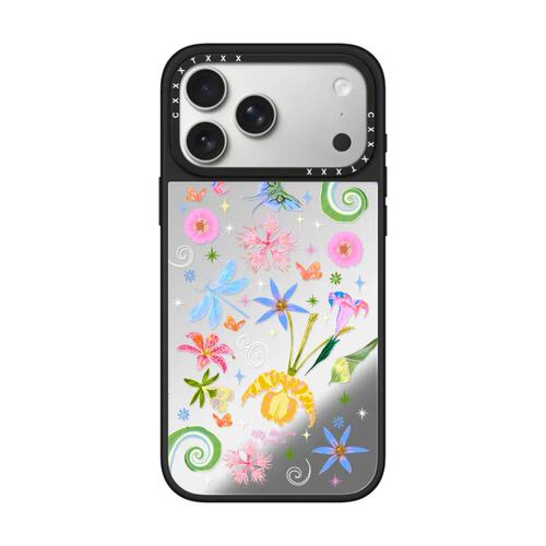 浅底彩铅花卉蝴蝶适用于iPhone16promax苹果15pro简约个性温柔手机壳14peo磁吸13pro可爱复古潮壳女防摔硬壳