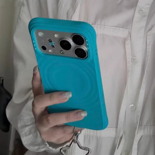 CASETiFiY联名薄荷蓝水波漾纹磁吸17air适用苹果16pro手机壳iPhone17promax防摔15plus华强北14p液态保护套13