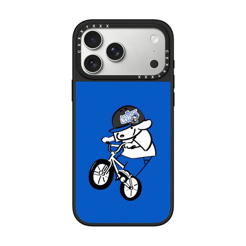 追风小狗克莱因蓝骑行18/17pro适用于iPhone16promax苹果15pro卡通潮酷可爱手机壳14磁吸13pro潮壳女防摔硬壳