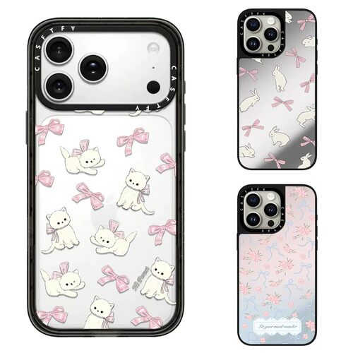 CASETiFiY联名兔子丝带蝴蝶结猫咪适用iPhone18promax苹果17promax手机壳14/16/15plus明星同款13promax磁吸