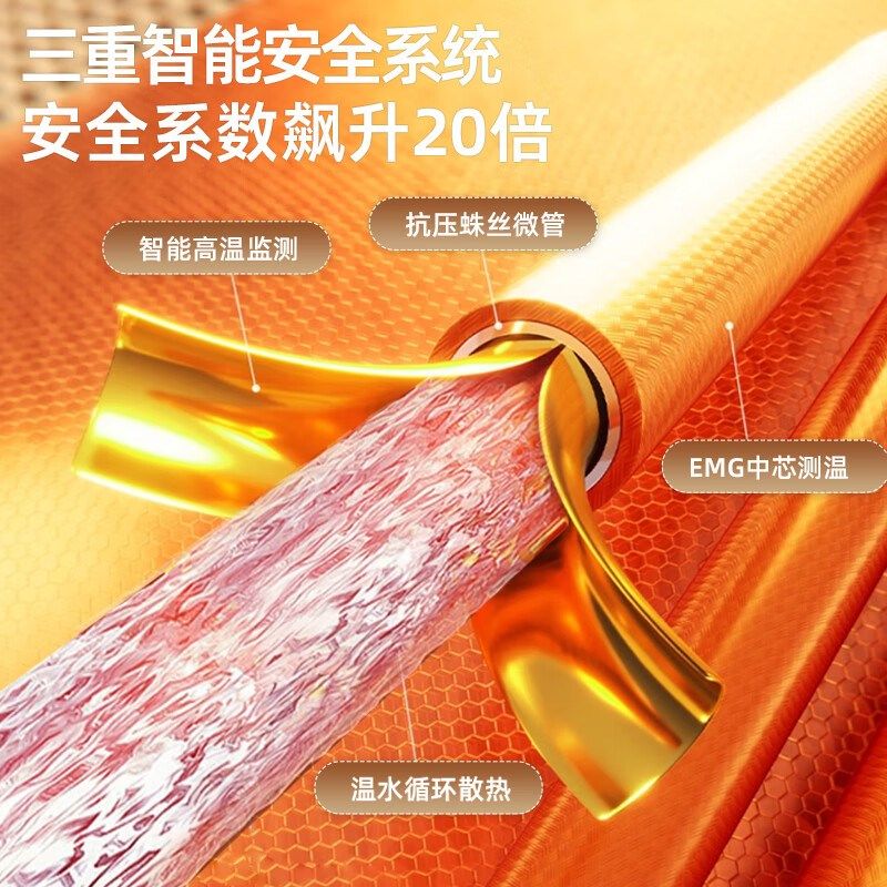 电热毯四区控温水暖毯头脚上下分区2025新款单双人电褥子双控恒温