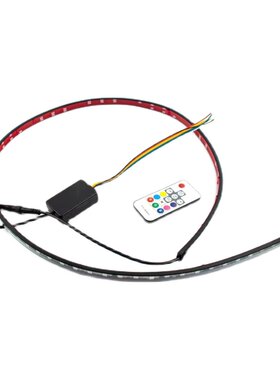 12V-24V伏汽车货车通用七彩跑马灯条轻卡中网车顶流光霹雳游侠灯
