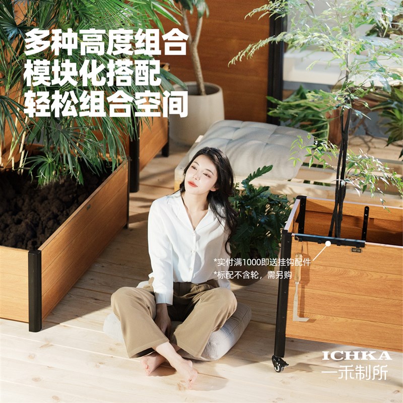 铝合金花箱户外庭院花盆市政道路护栏定制组合花坛室外金属种植箱