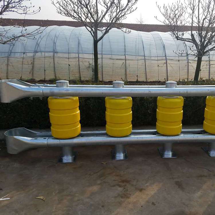 厂家圆柱形旋转式防撞护栏 防护设施高速公路滚筒式防撞护栏