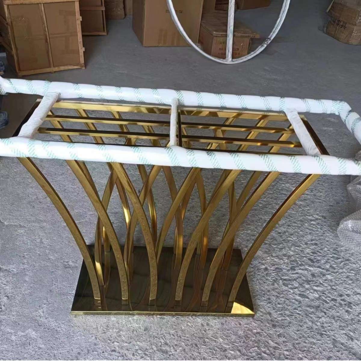 北欧大理石入户玄关桌轻奢简约靠墙走廊过道不锈钢玄关桌子入户门