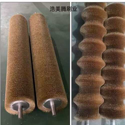 跨境货源钢丝辊抛光打磨拉丝钢丝刷辊镀铜丝不锈钢丝去毛刺钢丝辊