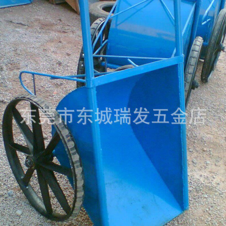 加气轮子汽轮钢线轮手推车工地灰斗车轮子工具车其他兰色斗车橙黄