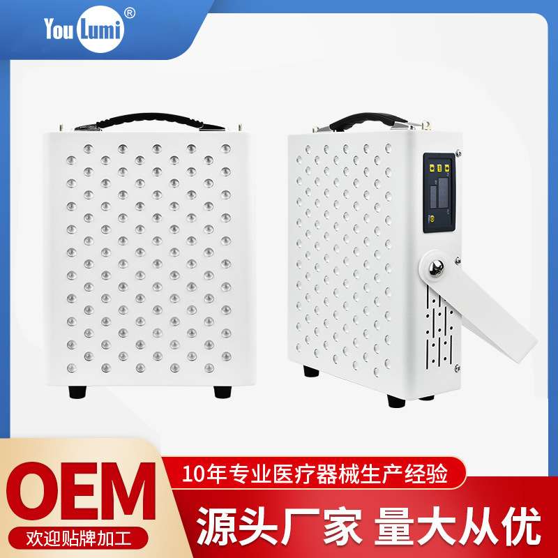 厂家货源亚马逊爆款LED红光红外光桌面灯近红外线照射理疗灯