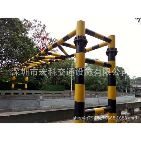 深圳厂家直销限高杆固定式适用道路公路小区桥洞限高架可带安装