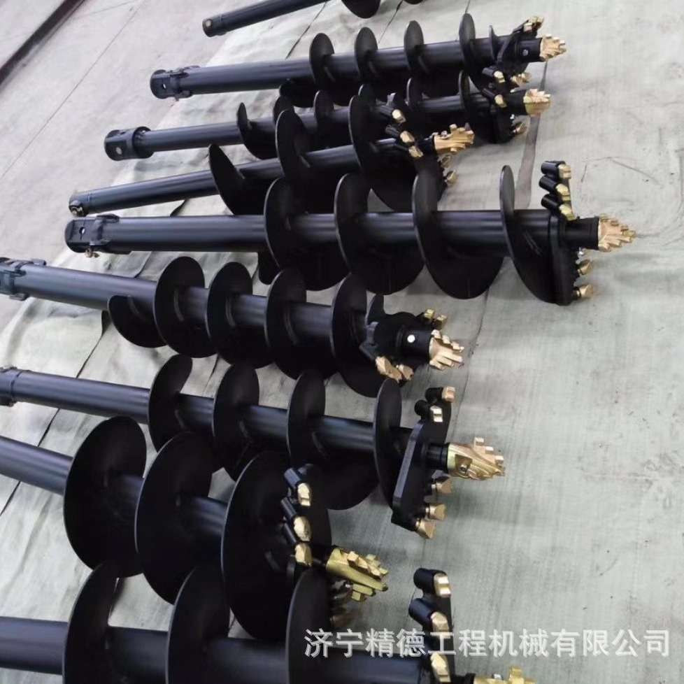 厂家供应挖掘机改液压螺旋钻机 钻杆 钻头 光伏打桩 地基桩 树坑