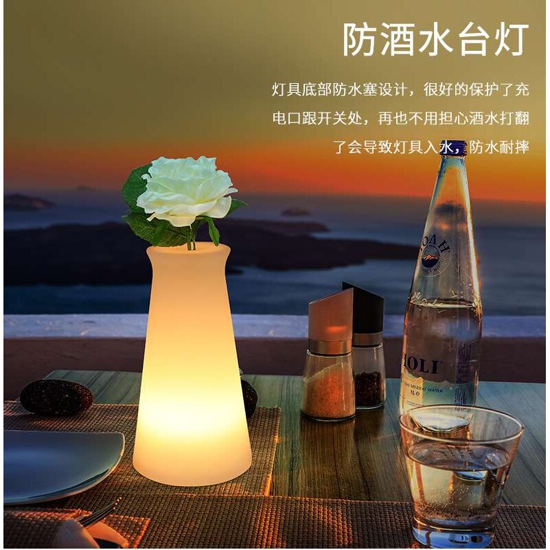 室内吧台灯个性酒吧酒店西餐厅氛围桌灯北欧清吧装饰可插花瓶台灯