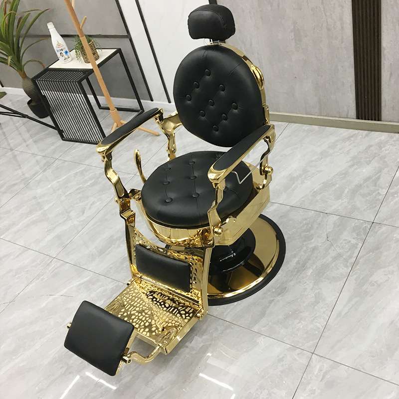 高端男士复古油头美发椅理发店专用发廊剪发升降放倒刮胡修面椅子
