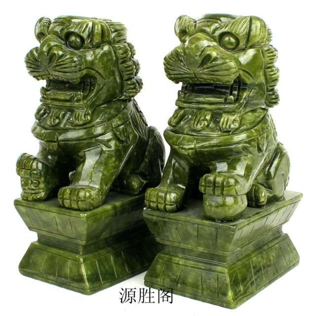 南玉狮子摆件北京狮子摆件青玉狮子摆件家居