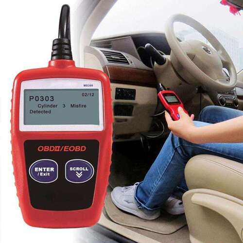 MS309 Kan总线OBD2自动代码读取器引擎扫描仪诊断Obdii故障读取器