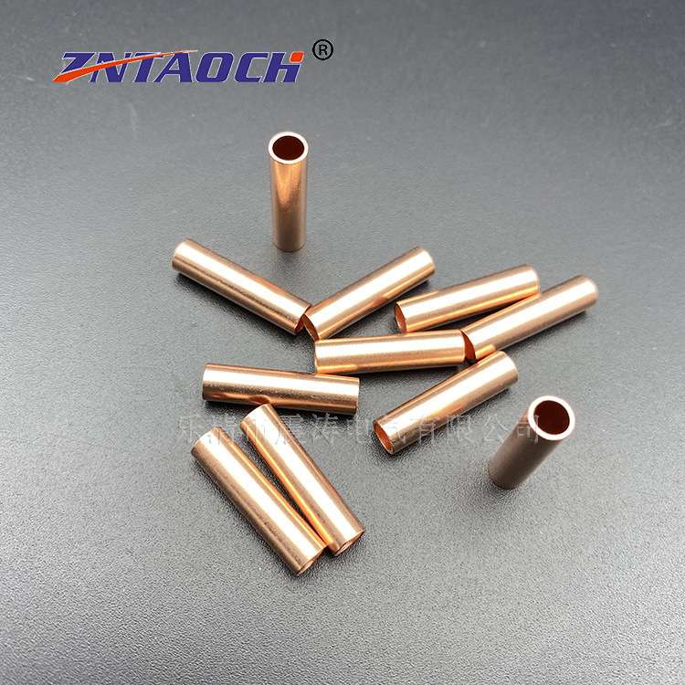铜压接管 铜管外径4 内径3长25 厚0.5mm 冷压接线端子GT3-20