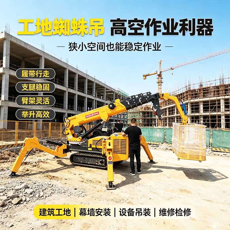 销售3吨履带蜘蛛吊幕墙安装履带小吊车室内作业蜘蛛式起重机