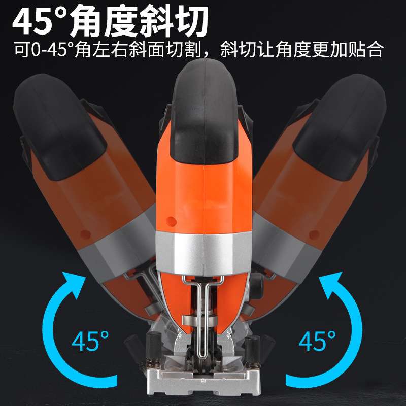 卡夫威尔锂电电动曲线锯 木工无刷充电式切割机 手持多功能拉花锯