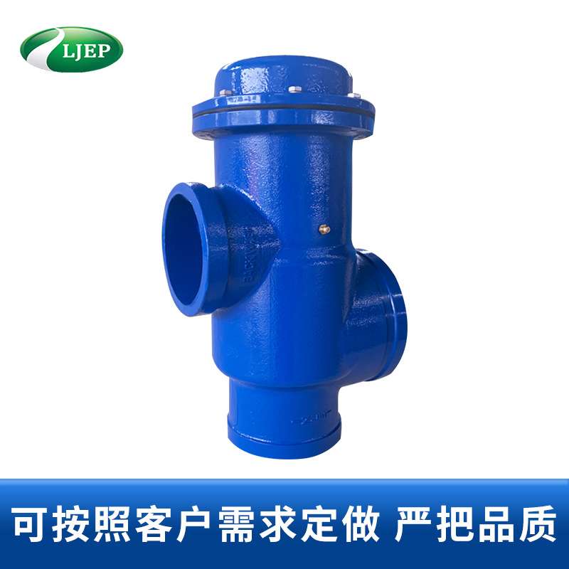 铸铁排水管配件A型铸铁三通顺水三通正三通接头dn100法兰压盖连接