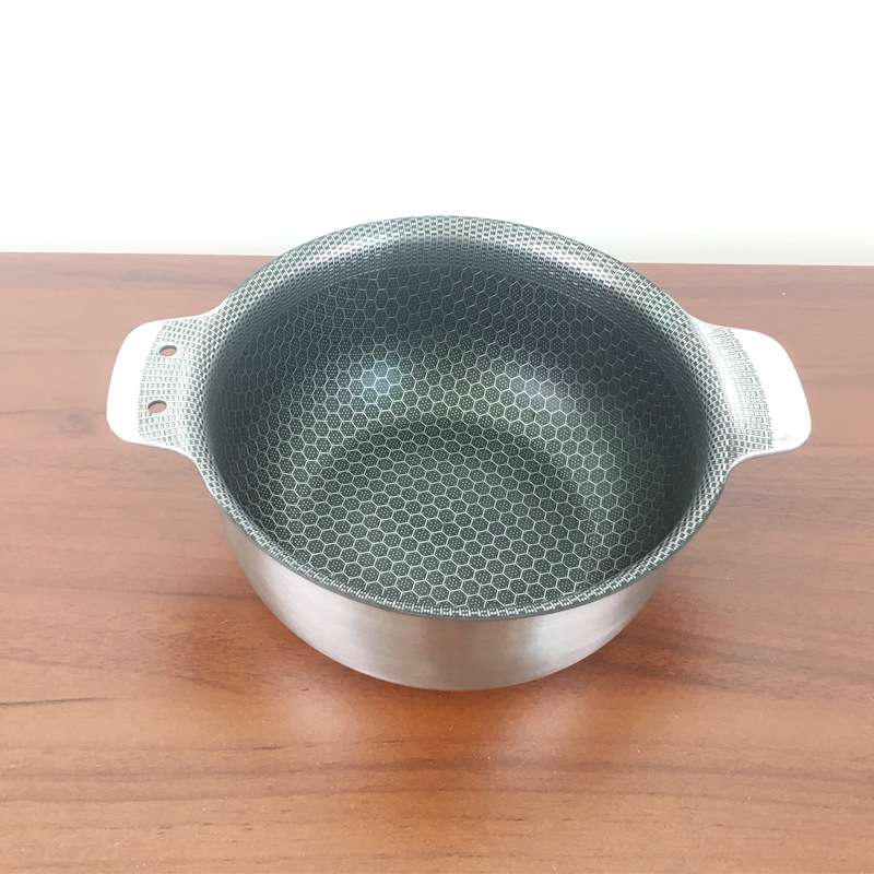 蜂窝宝宝辅食锅婴儿煎煮奶锅不粘锅不锈钢三层钢儿童小汤锅蒸锅